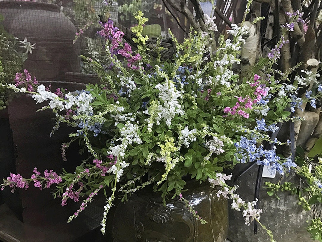 Artificial Sage Flower Long Stem, Quality Faux Salvia, Home Rocket