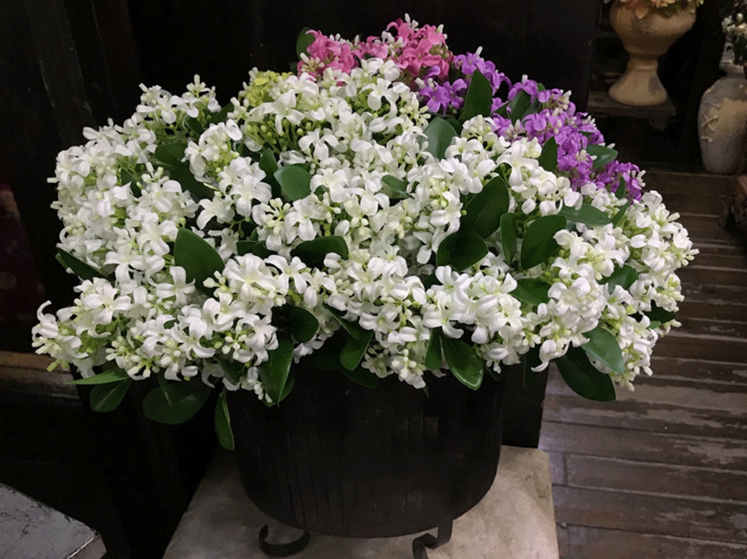 Artificial Lilac Bouquet, Realistic Murraya Paniculata Flower, Faux Orange  Jasmine, Home Floral Arrangement, Dining Table Spray Decoration 