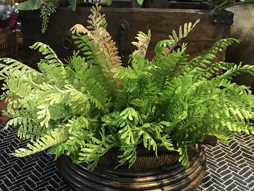 Artificial Ferns, Small Plant With Root, Green Ferns, Fuax Ferns, Summer  Greenery -  Israel