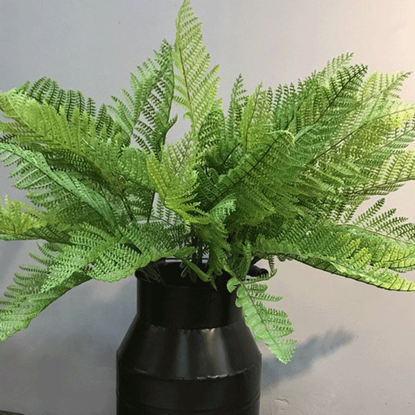 Artificial Rabbit's Foot Fern Stem, Tropical Davallia Plant Leaf, Realistic Foliage, Bouquet Grass Filler, Living Room Floral Arrangement