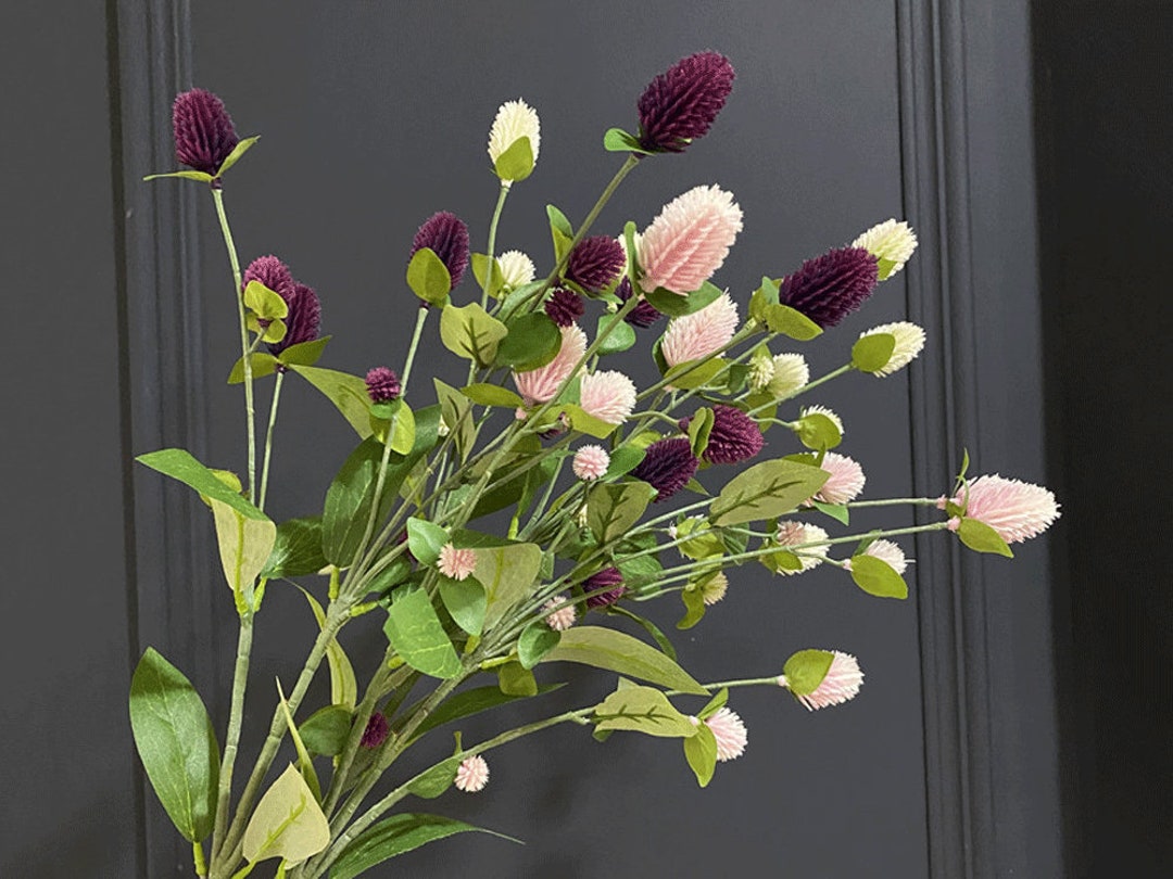 artificial-gomphrena-globosa-flower-stem-with-foliage-rustic-spring