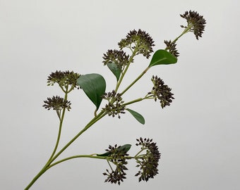 Fake Aglaia Odorata Bud Stems with Leaves, Rustic Wildflower Spray, Artificial Flower Crafts, Bridal Bouquet Filler, Home Floral Decor, Gift