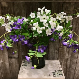 Kunstcampsis Grandiflora Stiel, realistische Trompetenblume, Home Floral Dekor, Brautstrauß Material, Hochzeit Party Spray Arrangement