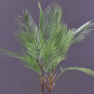 Quality Palm Small Tree with Foliage, Artificial Areca Palm Branch, Home Tropical Plant Decor, Indoor Greenery Stem, Wedding Arrangement DIY