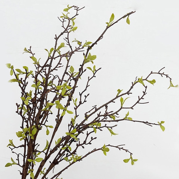 Artificial Twig Long Stem With Sprout Fake Dead Branch and Shoot Home Floral Decoration Spring Party Plant Arrangement Outdoor Greenery Pick