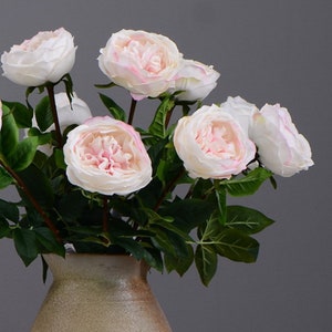 Quality Rose Stem with Foliage, Artificial Flower Craft, Real Touch Petal, Bridal Bouquet DIY, Home Floral Decor, Wedding Party Arrangement