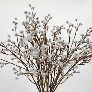 Elyjhyy Artificial Pussy Willow Branches for Tall Vase Fake  Willow Stems for Home Kitchen Hotel Dining Table Centerpiece Decorations  (3pcs) : Home & Kitchen
