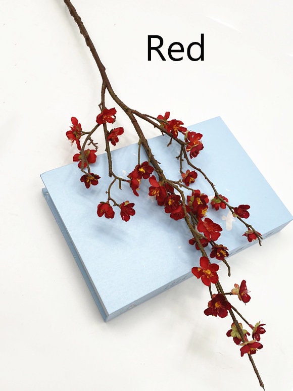 6 Rami Di Fiori Di Pesco Artificiali In Seta - 40 Cm - Rosa - Decorazioni Primaverili Per Casa Matrimoni Feste
