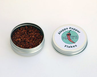 Aleppo Pepper Flakes - 10g in a Cute Tin