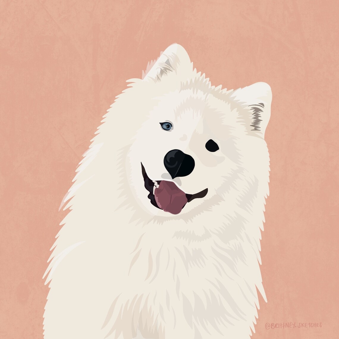 Samoyed Digital Download Art - Etsy