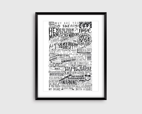 Step Brothers Did You Touch My Drumset Print Etsy