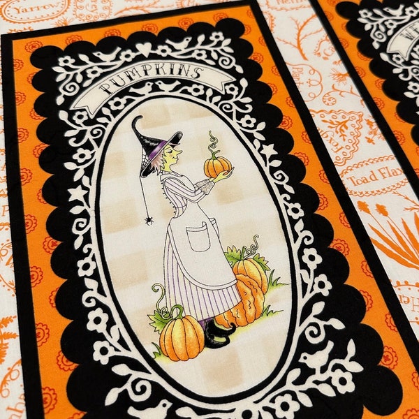 Spellcaster's Garden Panel by Meg Hawkey| Halloween | Witch | 100% Cotton Fabric for Maywood Studio