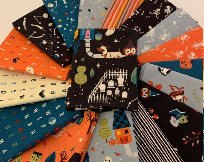 17 Piece Tiny Treaters Fat Quarter Bundle by Jill Howarth for Riley ...