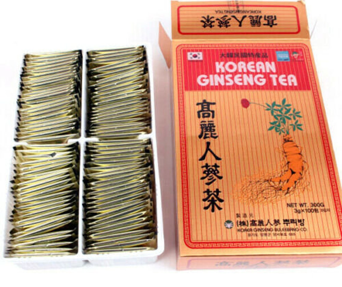 Anti Stress Korean Ginseng Extract Root Tea 3g x 100 Bags Etsy