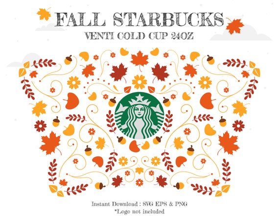 Orange Starbucks Cup Full Wrap Svg , Graphic by Magic world of design ·  Creative Fabrica
