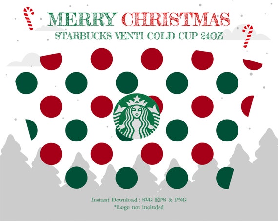 Christmas Polka Dots Cold Starbucks Tumbler