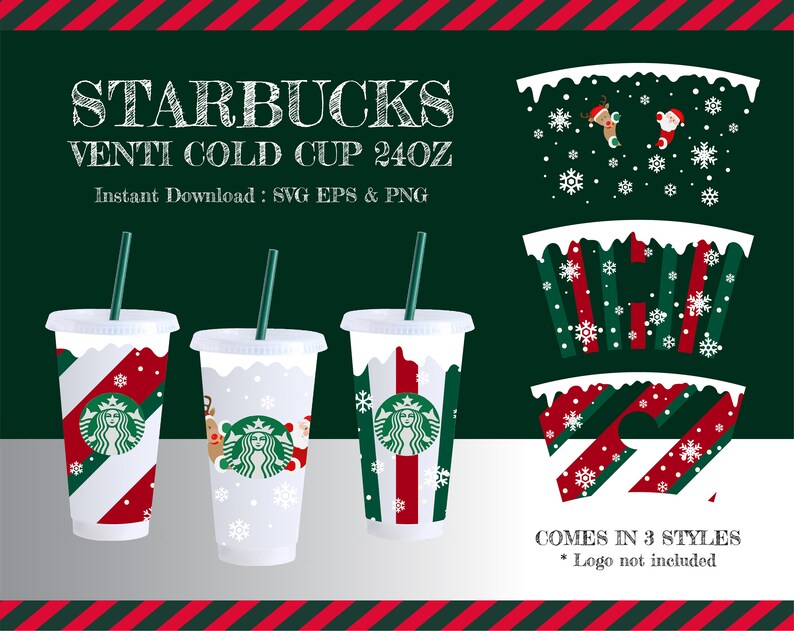 Download Christmas Bundle Starbucks Cup SVG Santa Claus Christmas ...