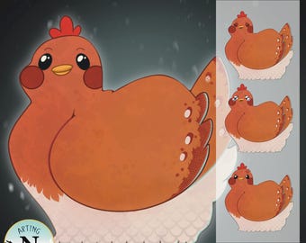 Pngtuber Chicken Model for Discord, Twitch, YouTube, Streaming
