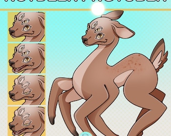 PNGtuber Not Deer (Doe) Cryptid Model - Veadotube Mini and Discord Stream Avatar for Streamers