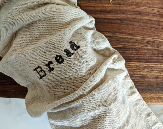 Artisan Linen Bread Bag Set – Reusable Bread Storage