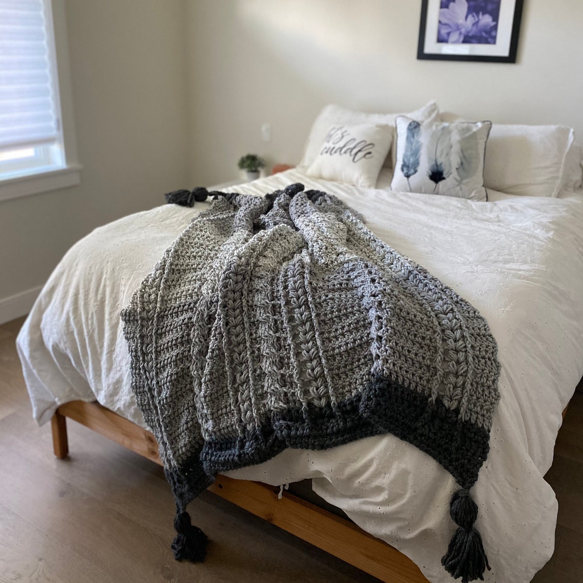 Let's Snuggle Blanket Pattern Chunky Crochet Blanket Etsy