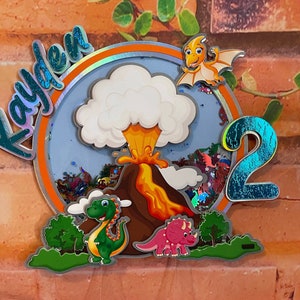 Dinosaurs Cake Topper  - Party Decoration - Customized Cake Topper - Birthday Party Decor