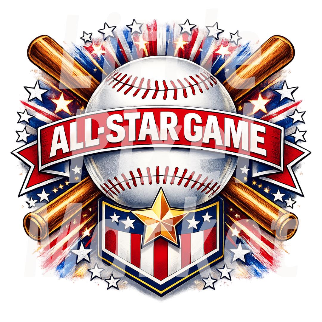 Baseball All-star PNG (digital Download) - Etsy