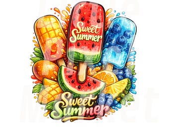 Sweet Summer Ice PNG (Digital Download)