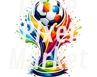 Soccer Cup PNG, (Digital Download)