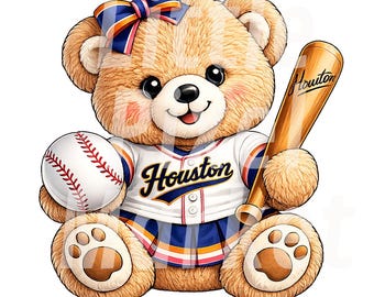 Cute Bear Ball Girl PNG (Digital Download)