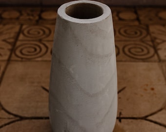 Grey Paulownia Wood Vase