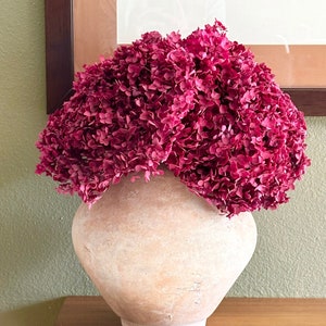 Real Hydrangea Preserved- Large Magenta Berry