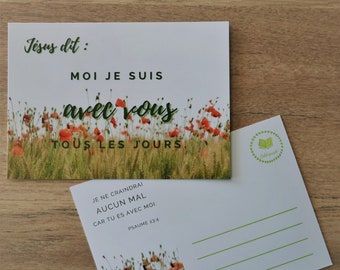 Carte Verset Bible Etsy