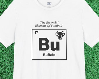 バッファローフットボールTシャツ：周期表デザイン、ビルズマフィアギフト