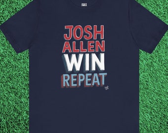 ジョシュ・アレンの連勝Tシャツ / バッファローフットボールTシャツ / ビルズファンギフト