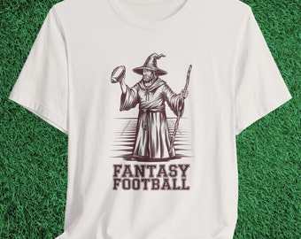ファンタジーフットボール ウィザード Tシャツ: ユニセックス ゲームデー Tシャツ