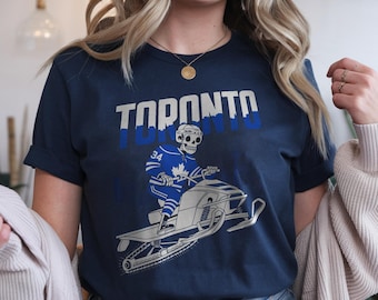 トロント・ホッケー・スケルトンTシャツ：リーフスファンアパレル