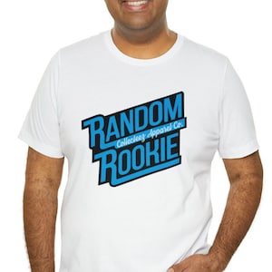 Camiseta aleatória de novato/camisa de cartão esportivo/camisa de paródia de novato avaliada