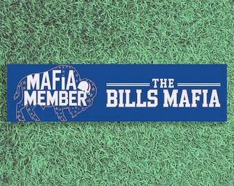 Mafia Member Bumper Sticker / Bills Mafia Car Decal / Buffalo Football Gift