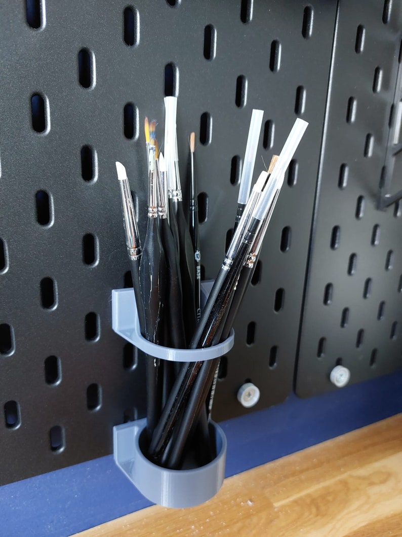 Paint Brush Holder for Ikea Skadis Pegboard Etsy