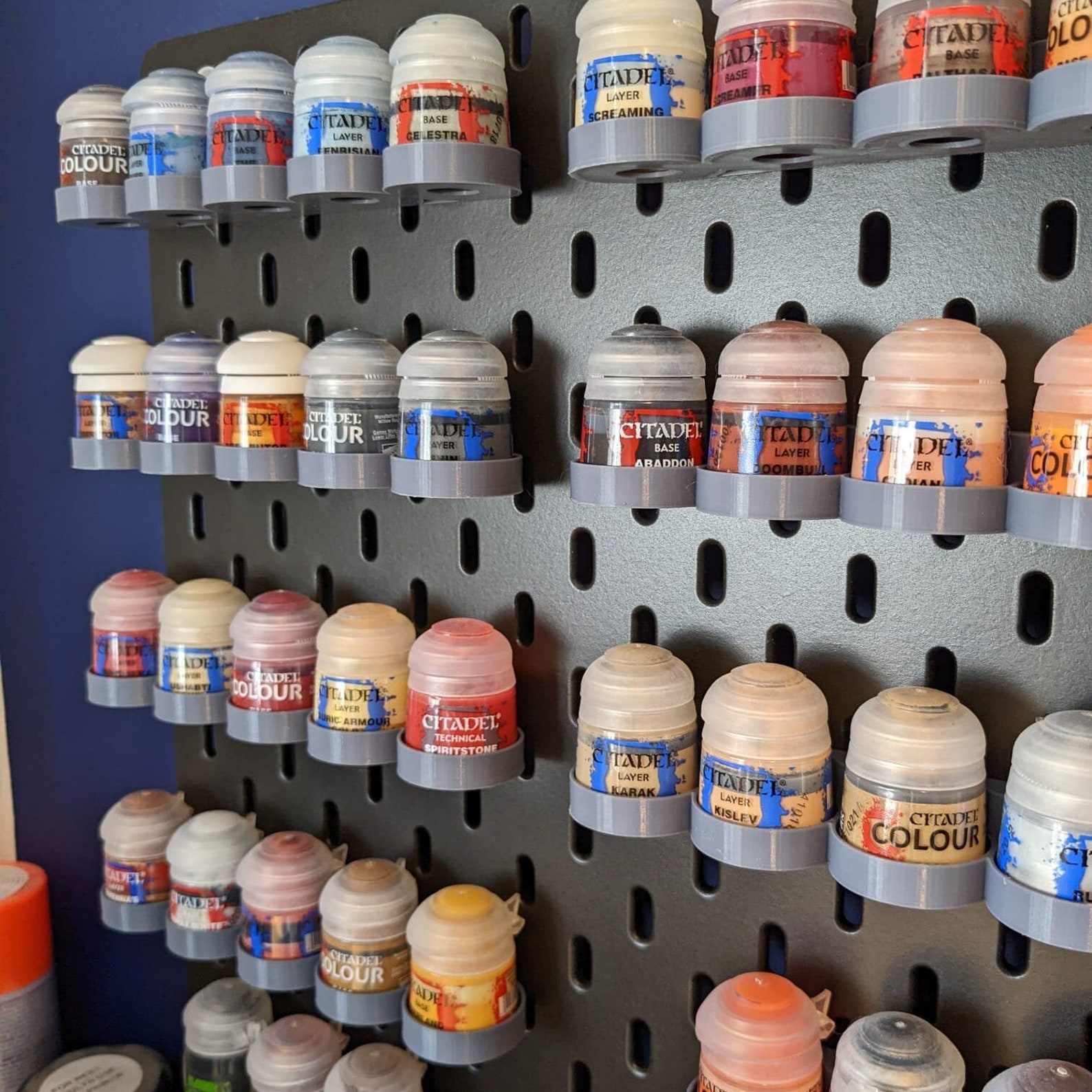 Citadel 12ml Paint Pot Holders IKEA SKADIS Pegboard Etsy UK