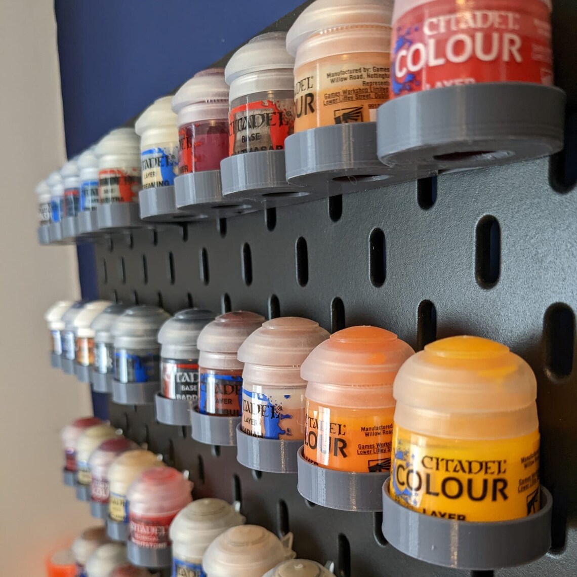 Citadel 12ml Paint Pot Holders IKEA SKADIS Pegboard Etsy UK