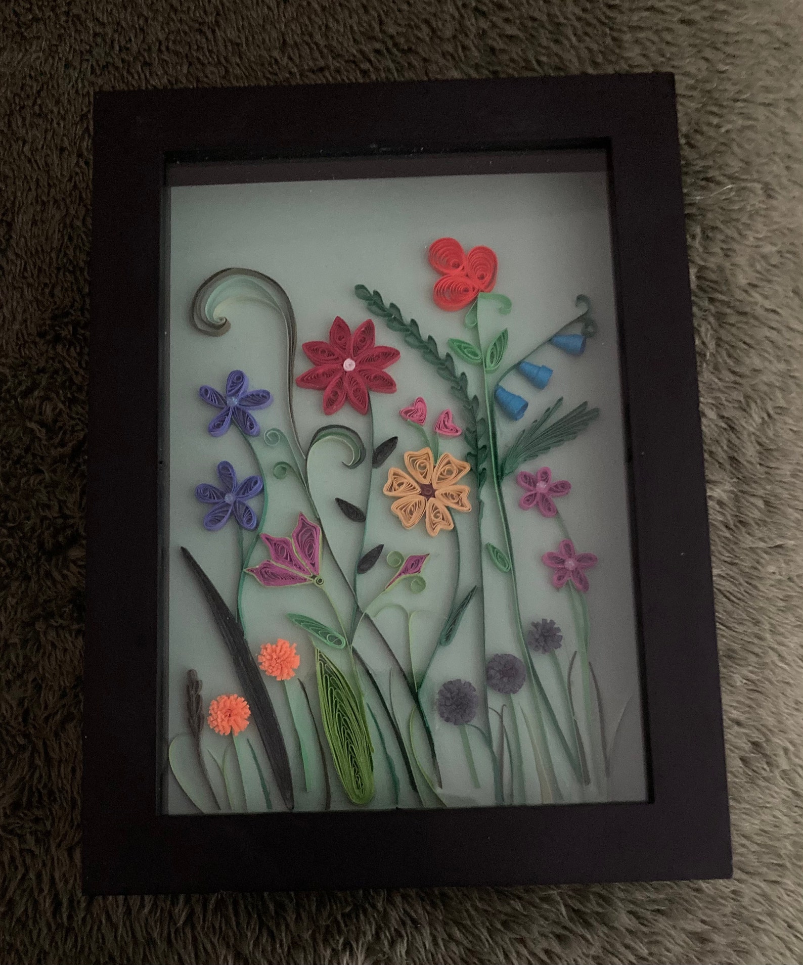 Quilled Wildflower Picture Etsy