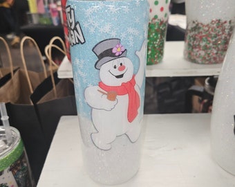 Frosty the snowman tumbler