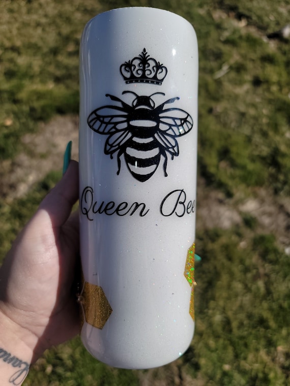 Bee kind tumbler with 3d bees queen bee tumbler Be kind