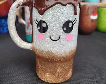 Smores Mugs with dripping Chocolate tumbler S'more Hot Chocolate Tumblers