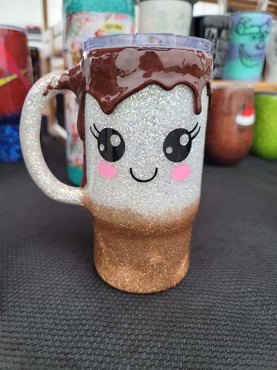 Smores Mugs with dripping Chocolate tumbler S'more Hot Chocolate Tumblers