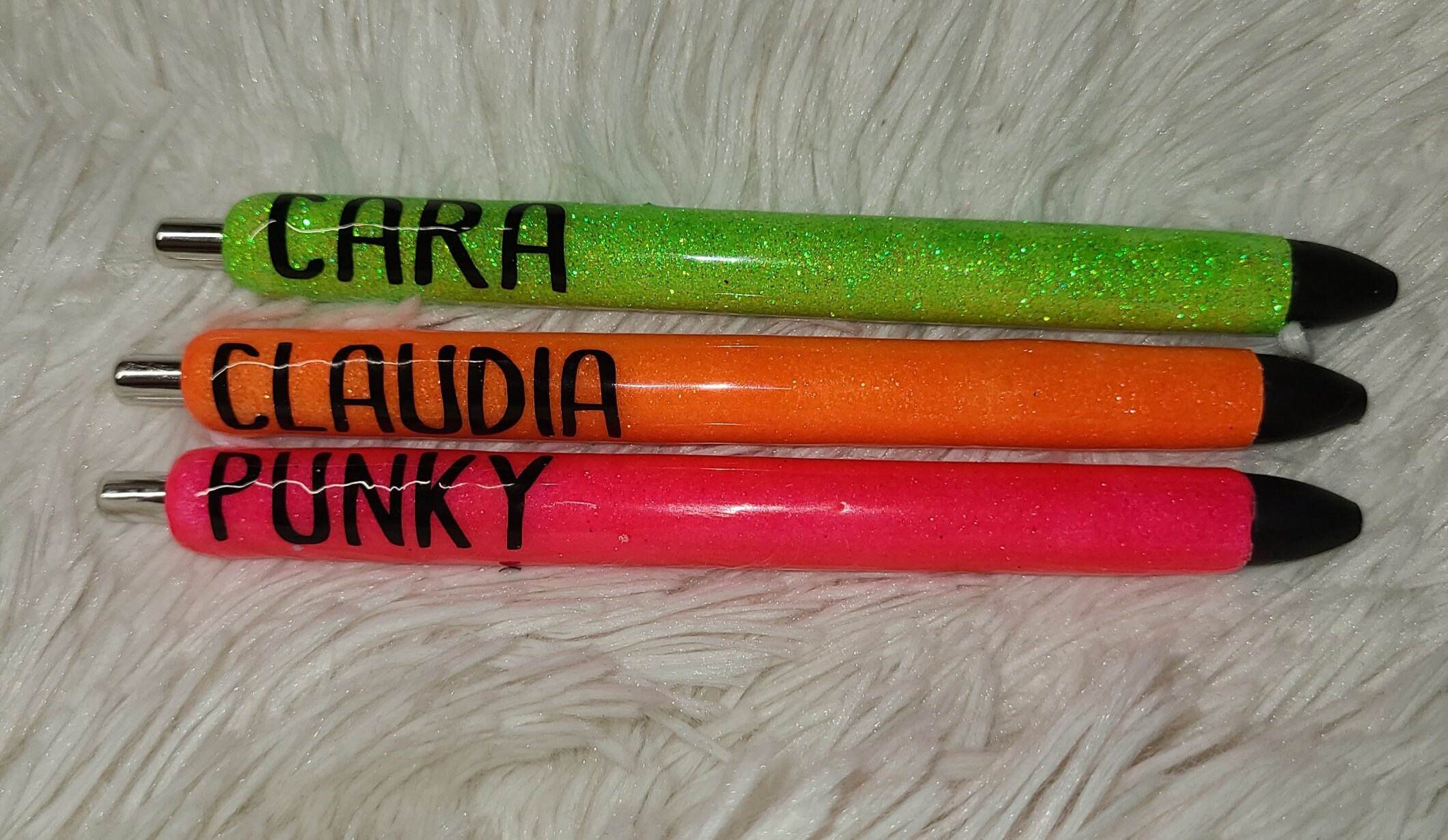Custom Glitter Refillable Epoxy Pens Etsy
