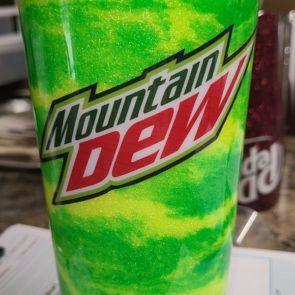 Mountain Dew Tumbler diet mountain dew, baja blast, pitch black mountain dew tumblers