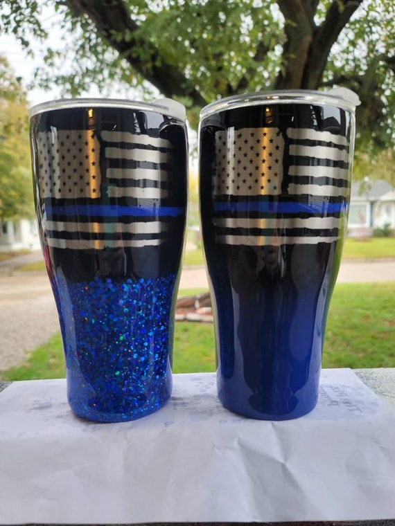 Back the Blue, thin blue line, police officers tumbler Police Officer Tumblers Cops Cop